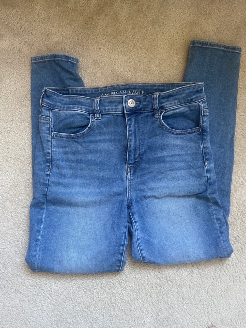 American Eagle Outfitters Women's Medium Blue Skinny Jeans